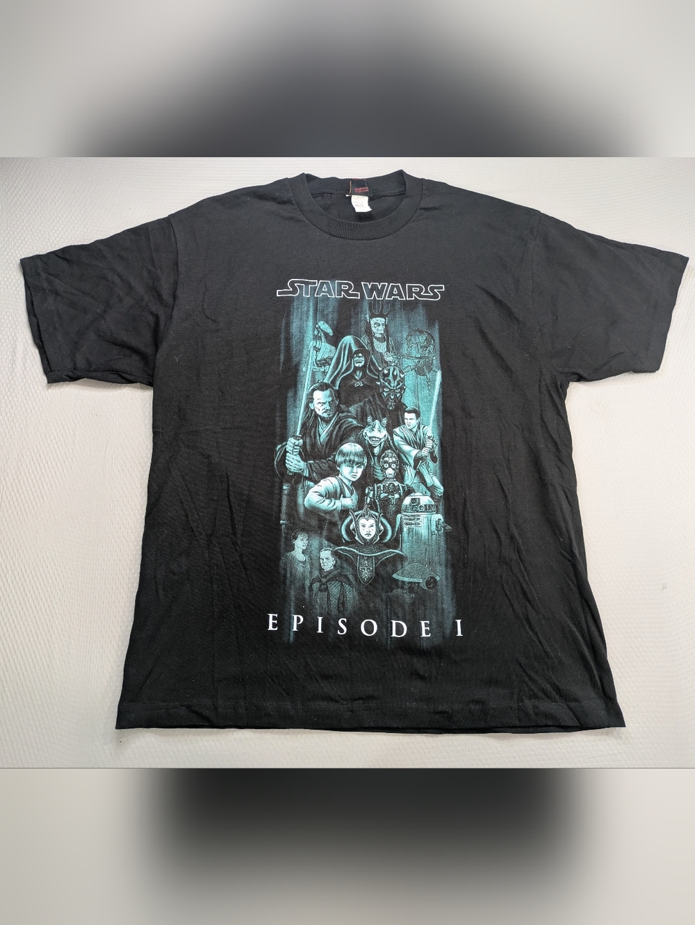 VTG Star Wars Episode 1 The Phantom Menace Characters T-Shirt Men's XL